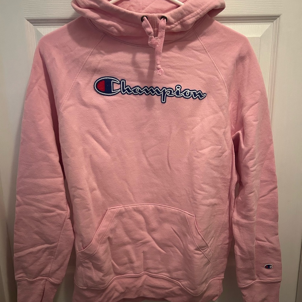 Champion Light Pink Athletic Hoodie